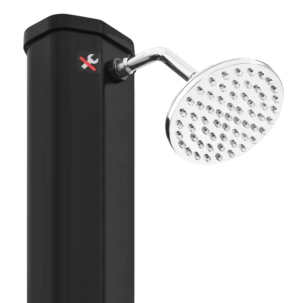 Outdoor Doccia Solare da Esterno con Soffione e Rubinetto 35 L Nero 92942 - Image 9