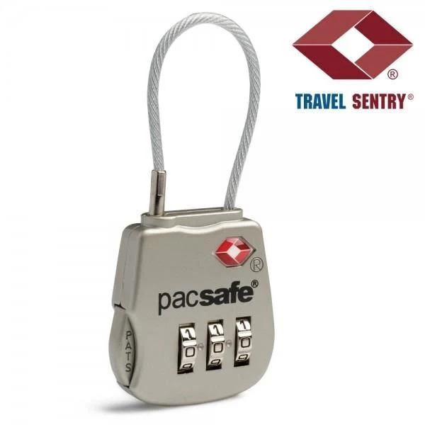 Pacsafe Prosafe 800 Lucchetto per bagagli Zinco Argento - Image 2