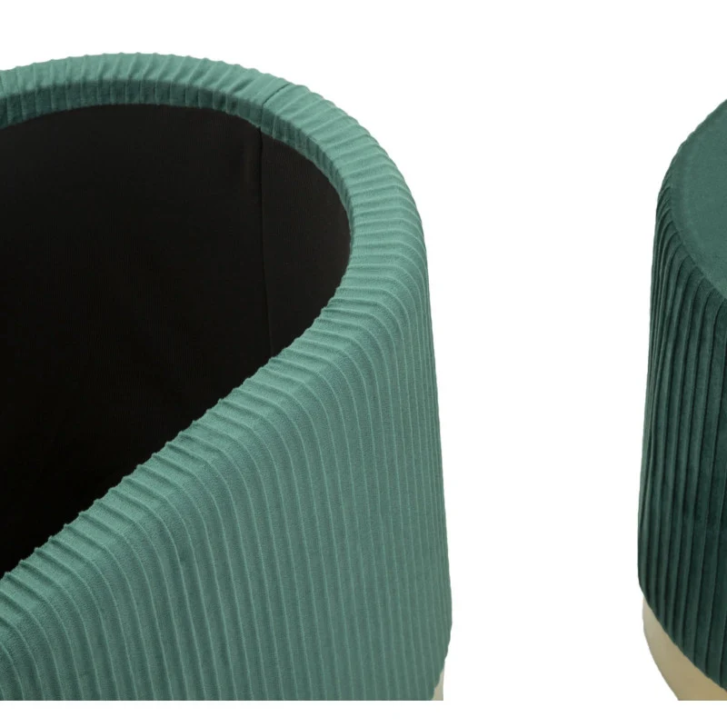 Panca Con Contenitore E Sgabelli Shopy Verde Set 3 Pz cm 80x37x42-29x35 - Image 3