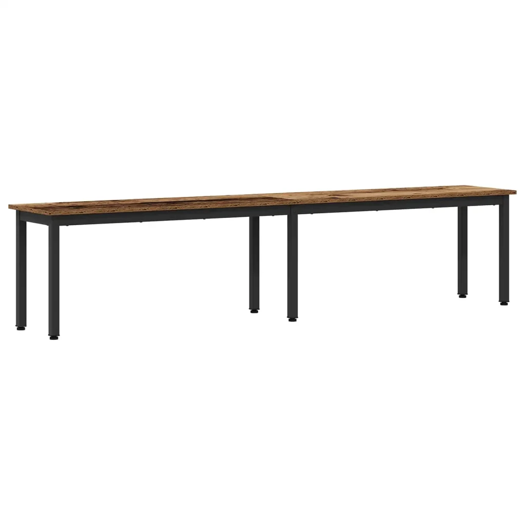 panchina Legno vecchio 200 x 35 x 45 cm Legno multistrato 892612 - Image 2