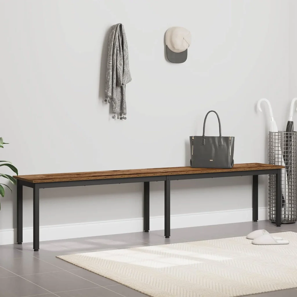 panchina Legno vecchio 200 x 35 x 45 cm Legno multistrato 892612 - Image 4