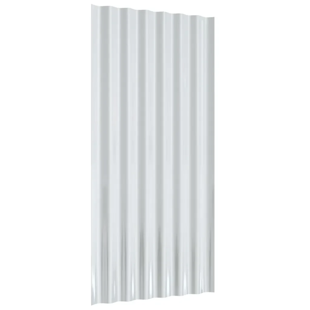Pannelli Tetto 36pz Acciaio Zincato Verde 80x36 cm 319138 - Image 5