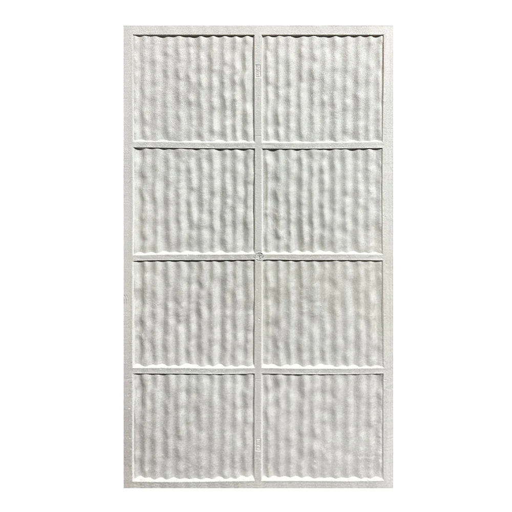 Pannello decorativo effetto pietra graffiata 3D set 12 pz 8,6 mt2 rivestimento murale in PU 120 x 60 x 2,5 Bianco Alabastro - Image 6
