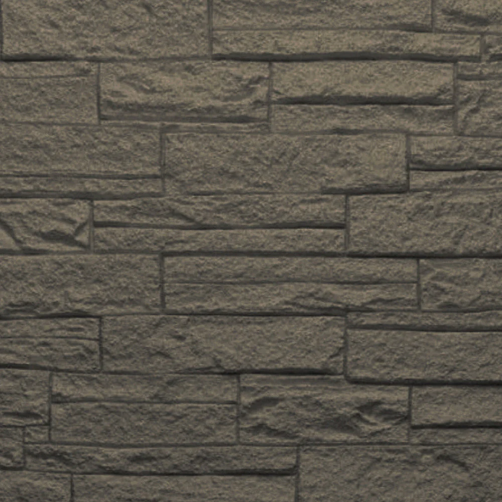 Pannello decorativo effetto pietra mattoni 3D set 12 pz 8,6 mt2 rivestimento murale in PU 120 x 60 x 2,5 Grigio Ardesia - Image 3