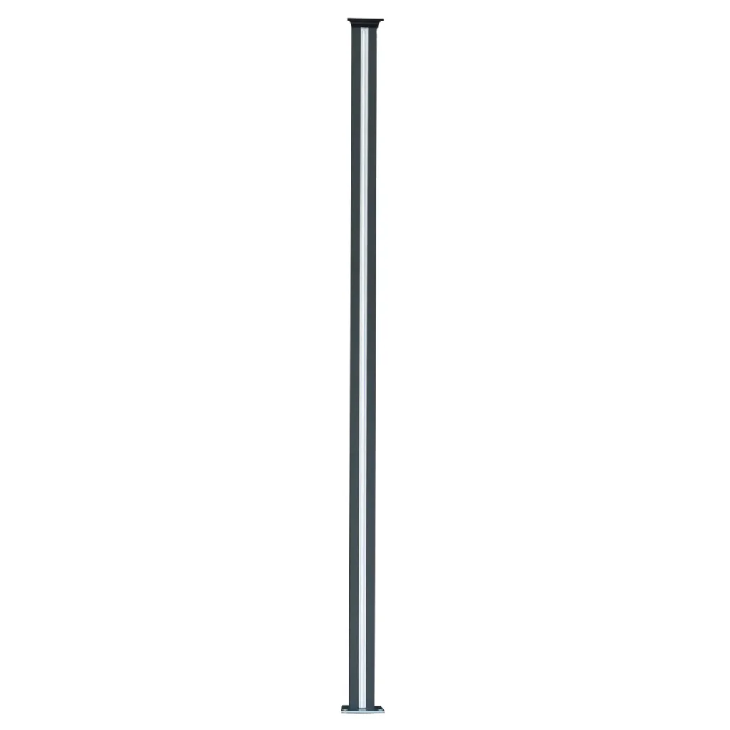 Pannello Recinzione con Elemento Angolare + 3 Pali in Metallo LED 185x273cm - Image 7