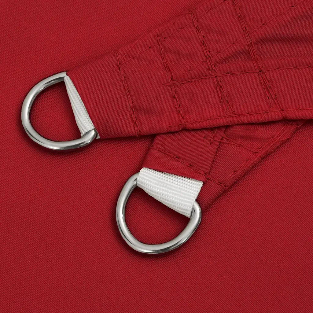 Parasole a Vela in Tessuto Oxford Triangolare 6x6x6 m Rosso cod mxl 56476 - Image 4