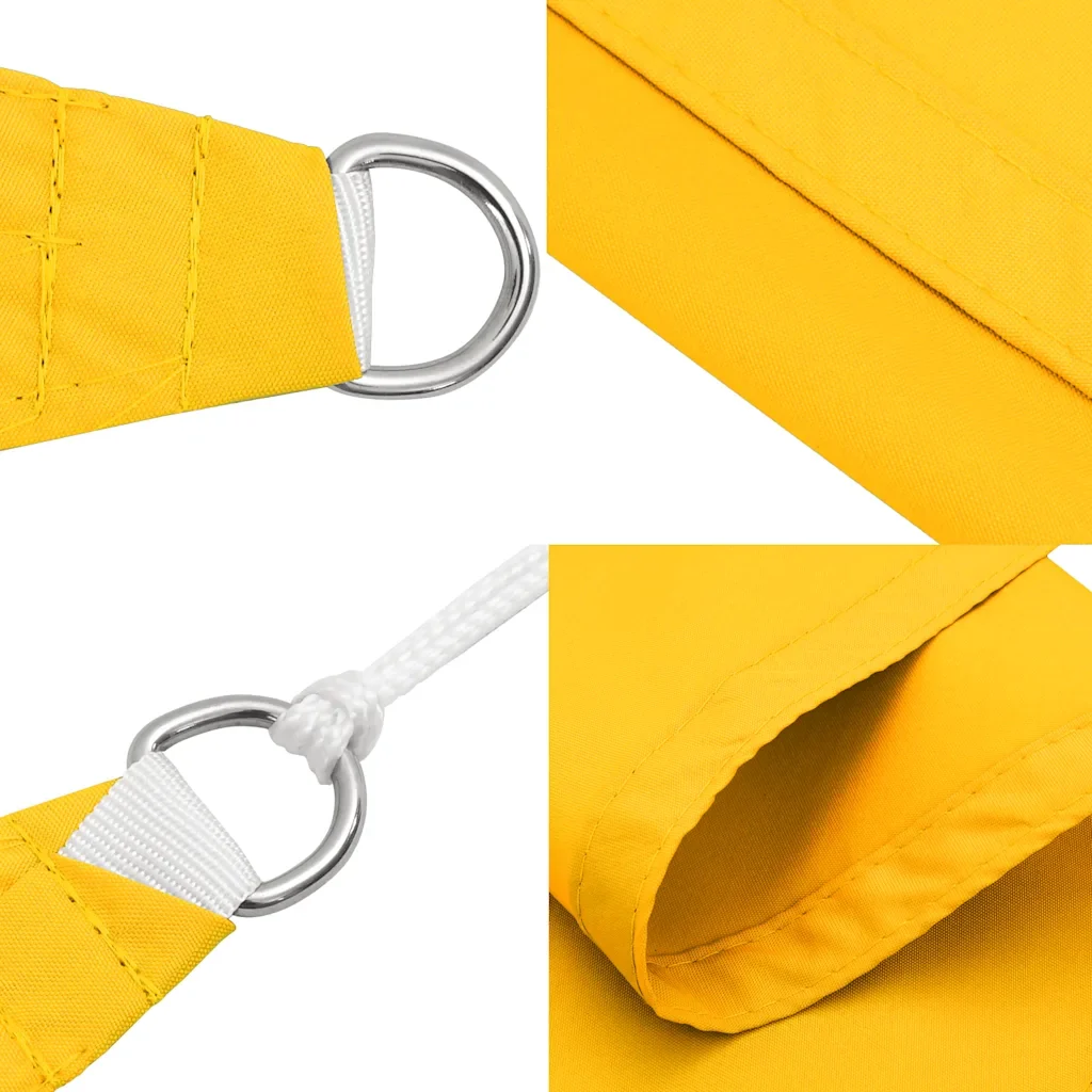 Parasole a Vela Oxford Rettangolare 2x3,5 m Gialla 135586 - Image 7