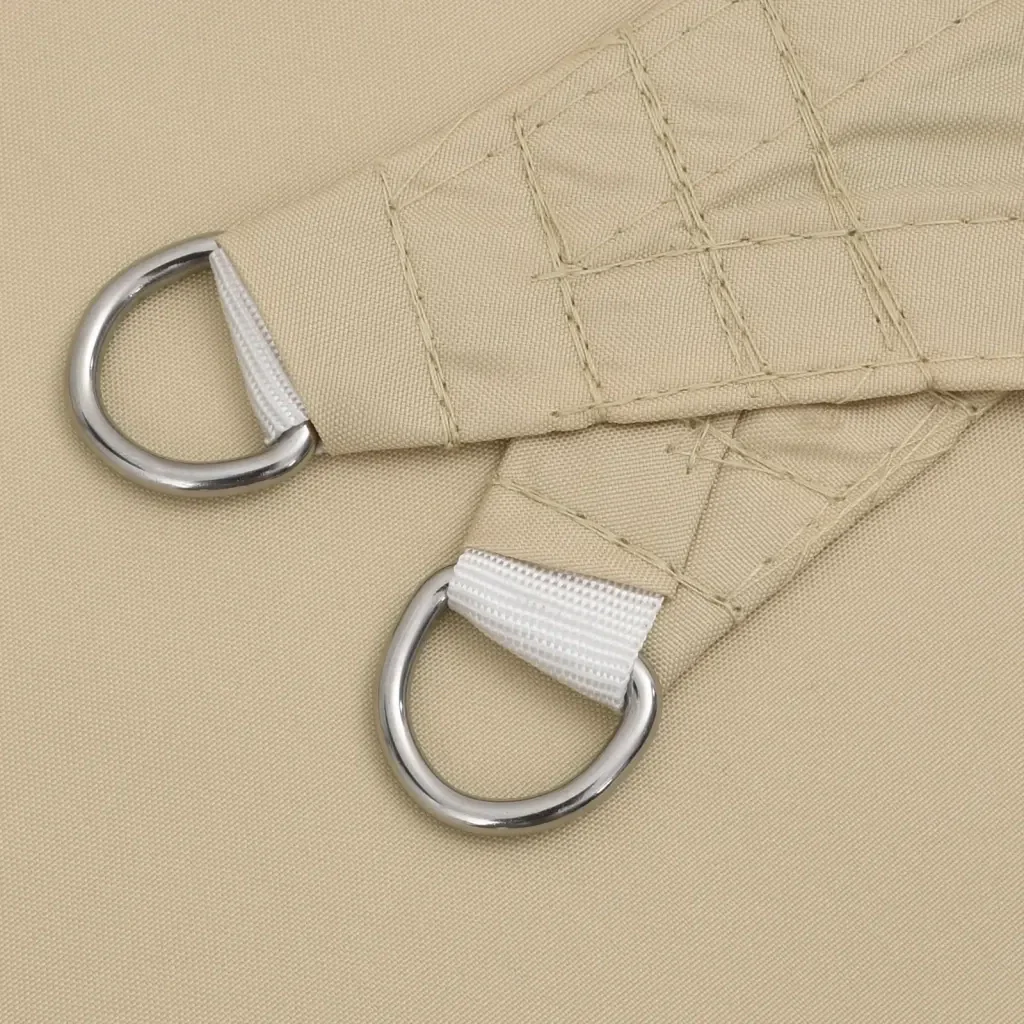 Parasole a Vela Oxford Rettangolare 4x5 m Beige 135161 - Image 6