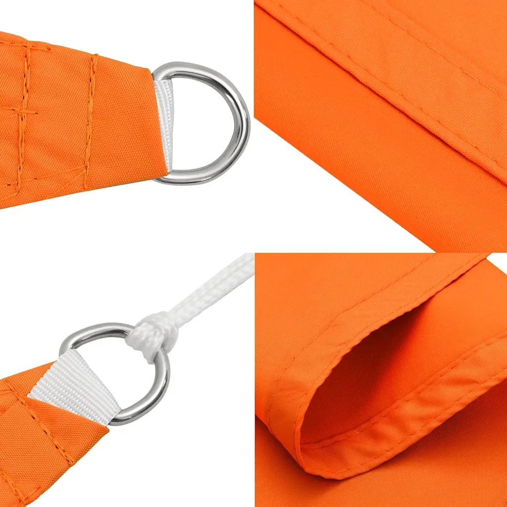 Parasole a Vela Oxford Triangolare 3,6x3,6x3,6 m Arancione cod mxl 21378 - Image 5