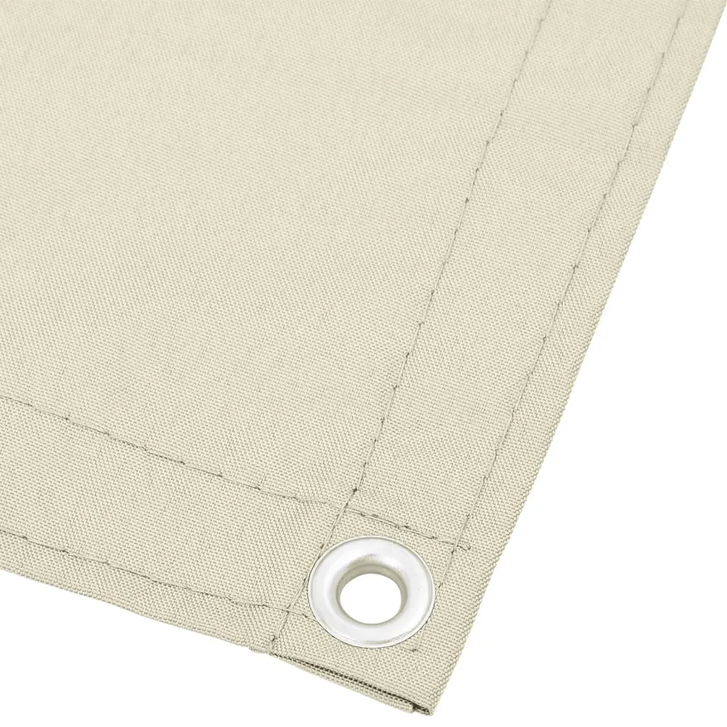 Paravento da Balcone Crema 120x800 cm 100% Poliestere Oxford 4000208 - Image 3