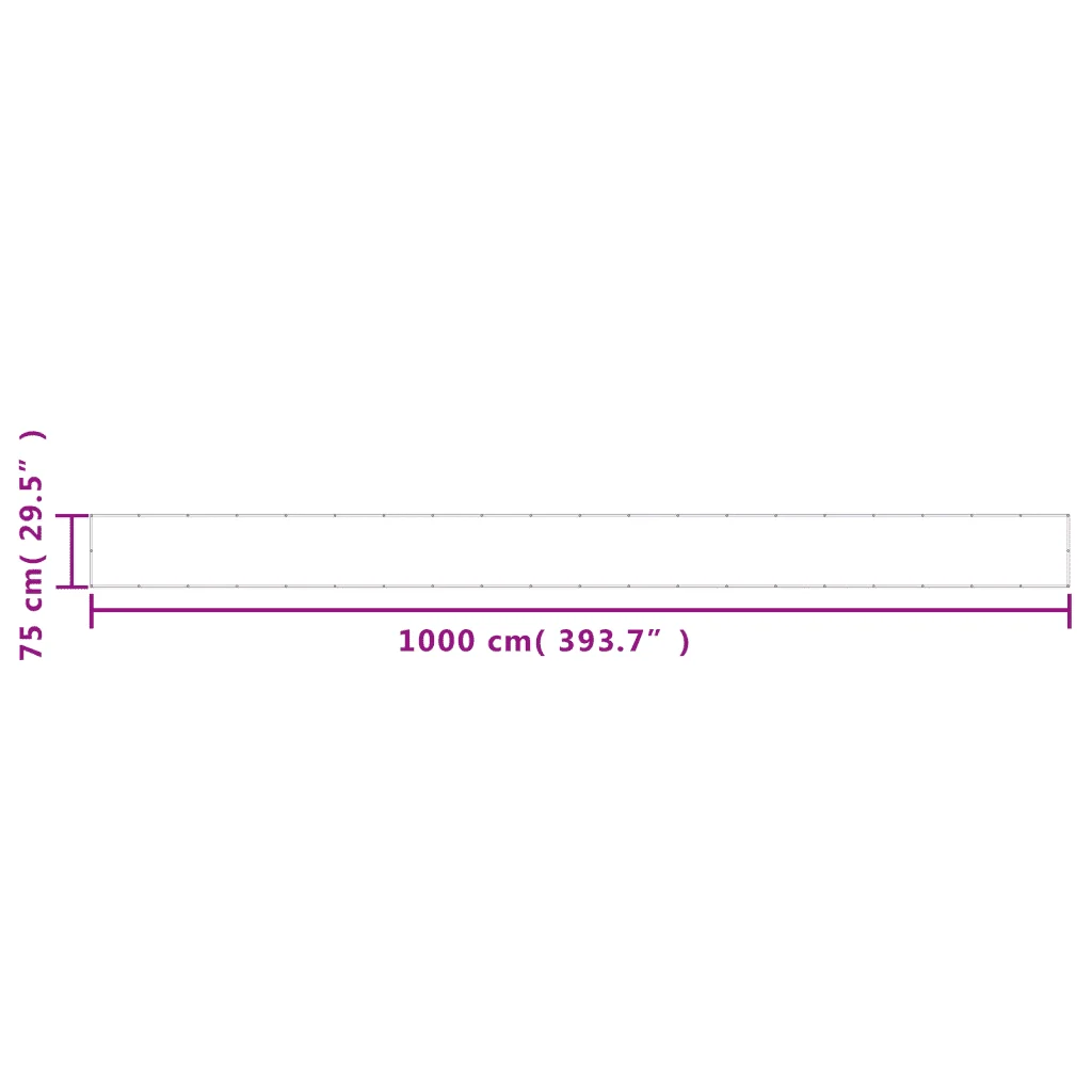 Paravento da Balcone Sabbia 75x1000 cm 100% Poliestere Oxford - Image 6