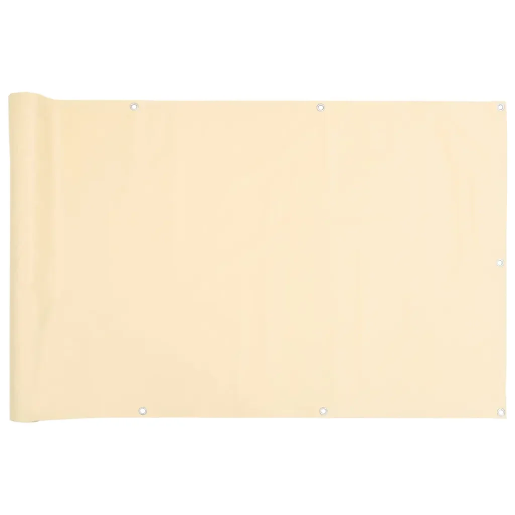 Paravento da Balcone Crema 700x120 cm in PVC 4005504 - Image 2