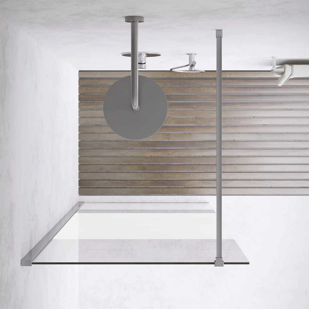 Parete doccia walk-in 100 cm 8mm opaco anticalcare h200 | Lazaros - Image 9
