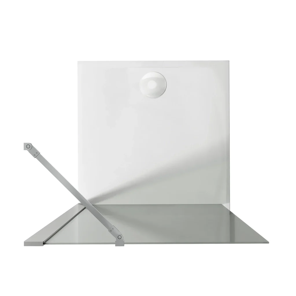 Parete doccia Walk In 36CM H190 Vetro Trasparente con Trattamento Anticalcare mod. Flip - Image 2