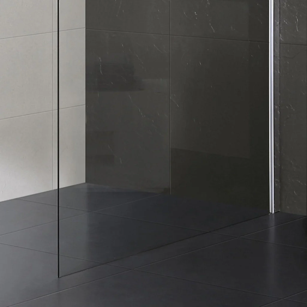 Parete Doccia Walk-In 75 cm in Cristallo Trasparente 8mm H198 Fosterberg Side - Image 3