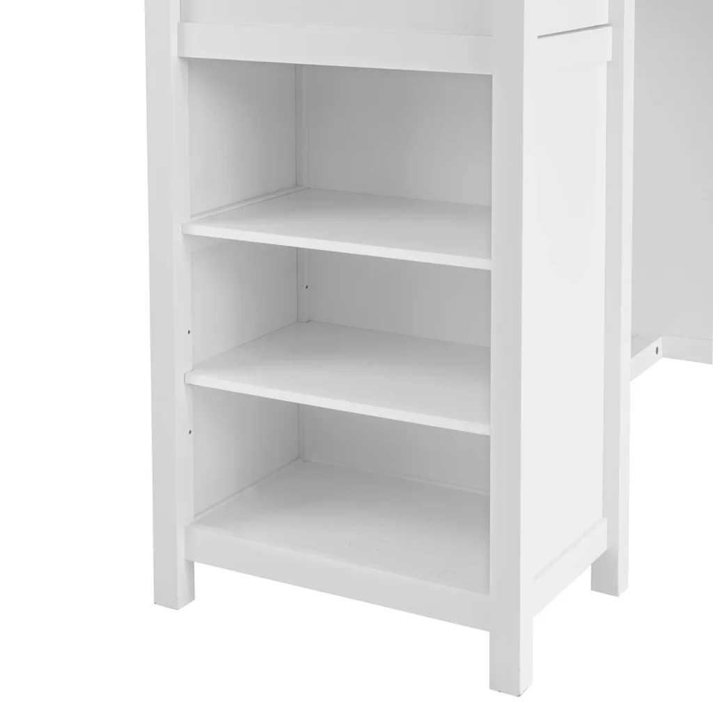 Penisola Cucina Tavolo Alto Bar in Legno Lunghezza: 120 cm profonditĂ : 55 cm Altezza: 90 cm Bianco FWT64-WN - Image 5