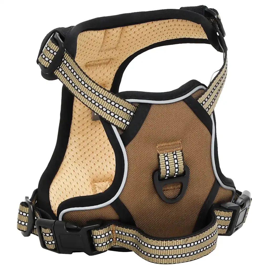 Pettorina Cani con Strisce Riflettenti Regolabile Marrone XL 4013377 - Image 3