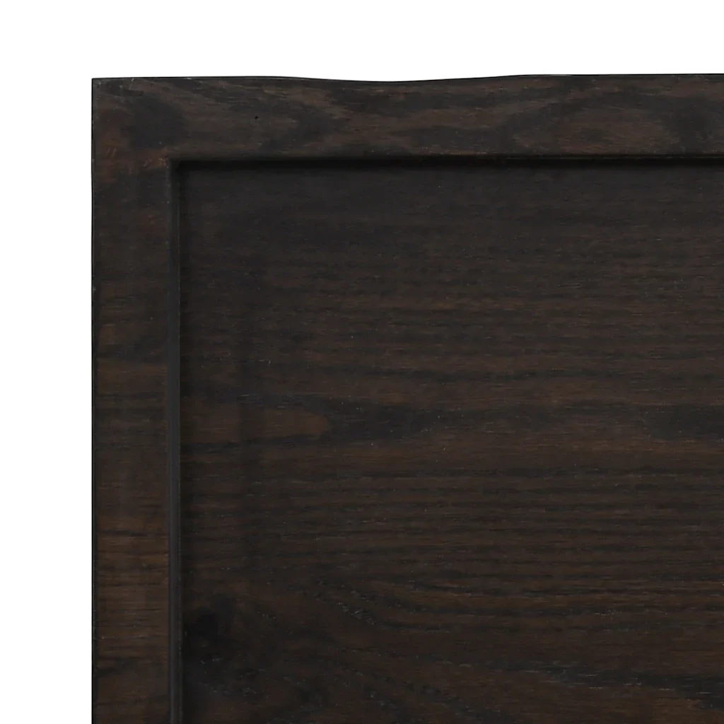 Piano Bagno Marrone Scuro 160x50x(2-4)cm Legno Trattato 3156253 - Image 7