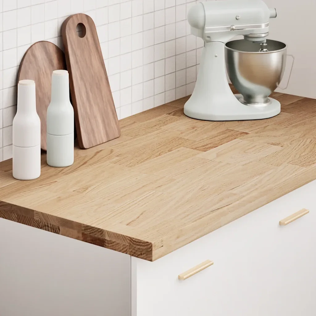 Piano di Lavoro Cucina 120x63,5x4 cm Legno Massello Rovere 4009005