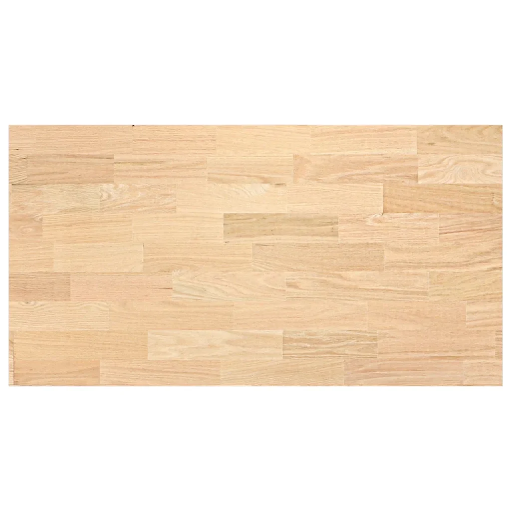 Piano di Lavoro Cucina 120x63,5x4 cm Legno Massello Rovere 4009005 - Image 2