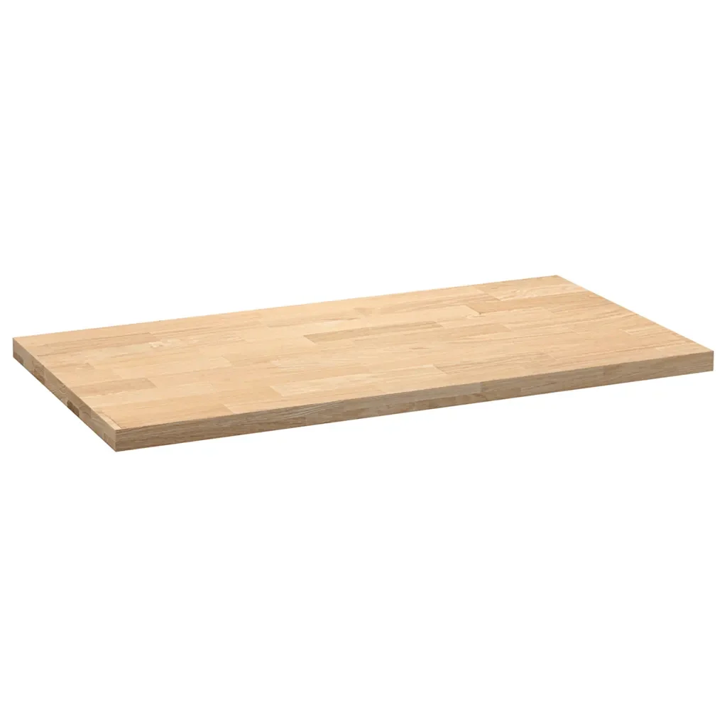 Piano di Lavoro Cucina 120x63,5x4 cm Legno Massello Rovere 4009005 - Image 5