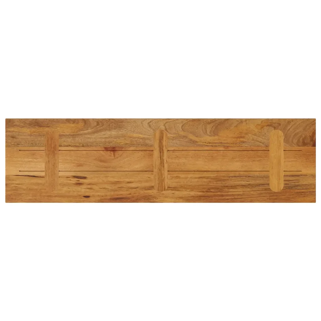 Piano per Tavolo 100x20x2,5 Rettangolare Legno Massello Mango 371556 - Image 4
