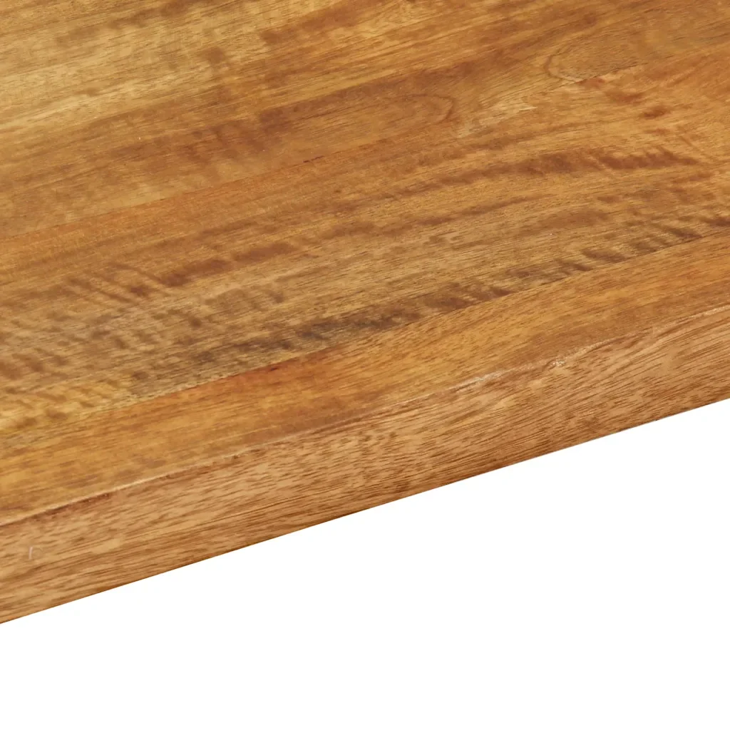Piano per Tavolo 100x70x2,5cm Rettangolare Legno Massello Mango 371607 - Image 6