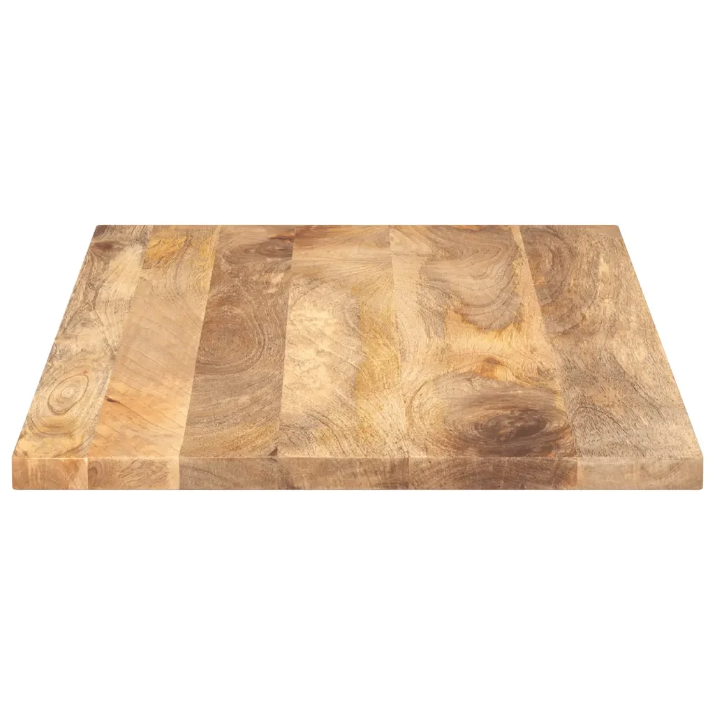 Piano per Tavolo 100x70x3,8cm Rettangolare Legno Massello Mango 371542 - Image 3