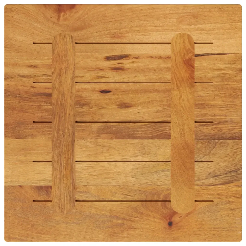 Piano per Tavolo 40x40x2,5 cm Quadrato Legno Massello di Pino 371574 - Image 4