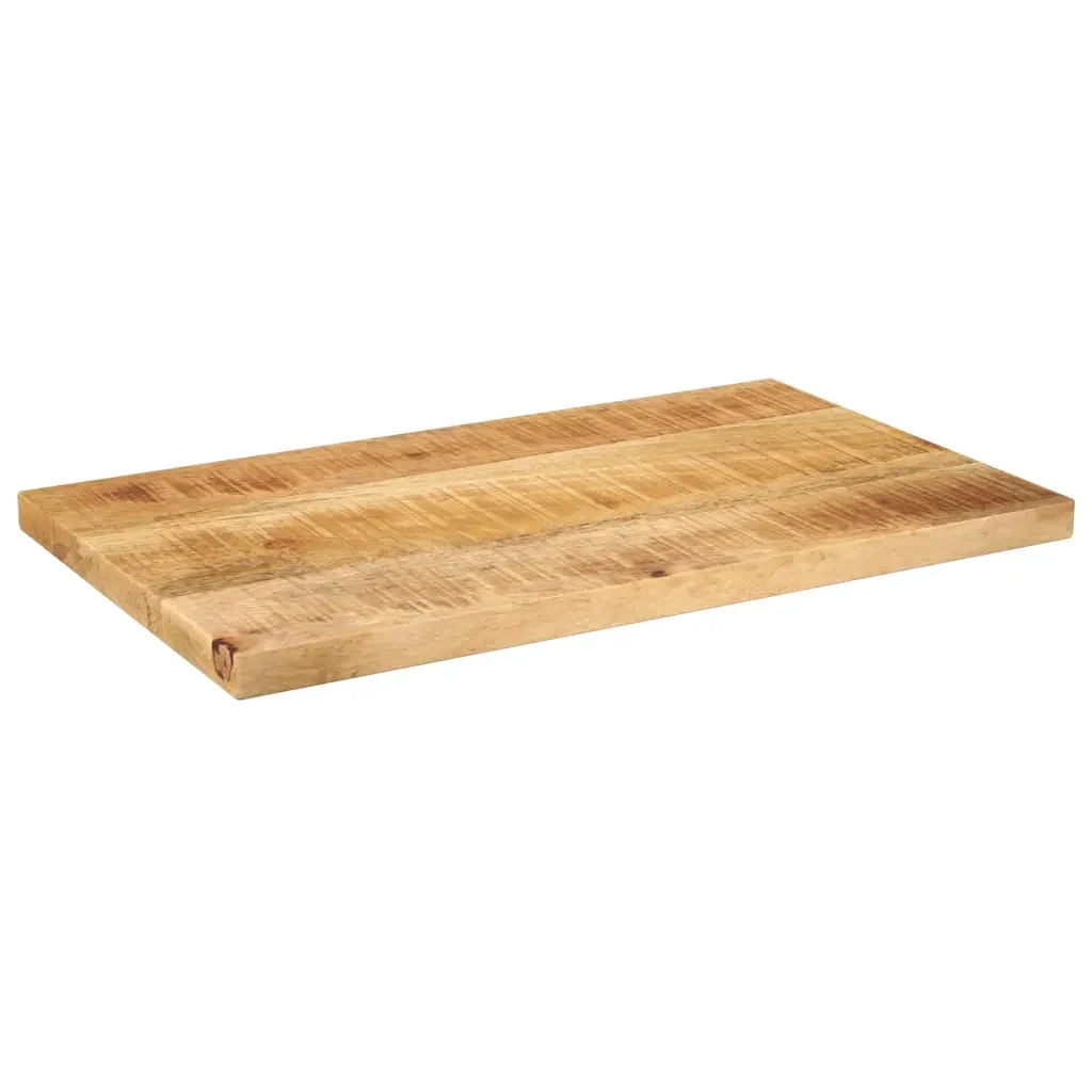 Piano per Tavolo 50x20x2,5cm Rettangolare Legno di Mango Grezzo 371280