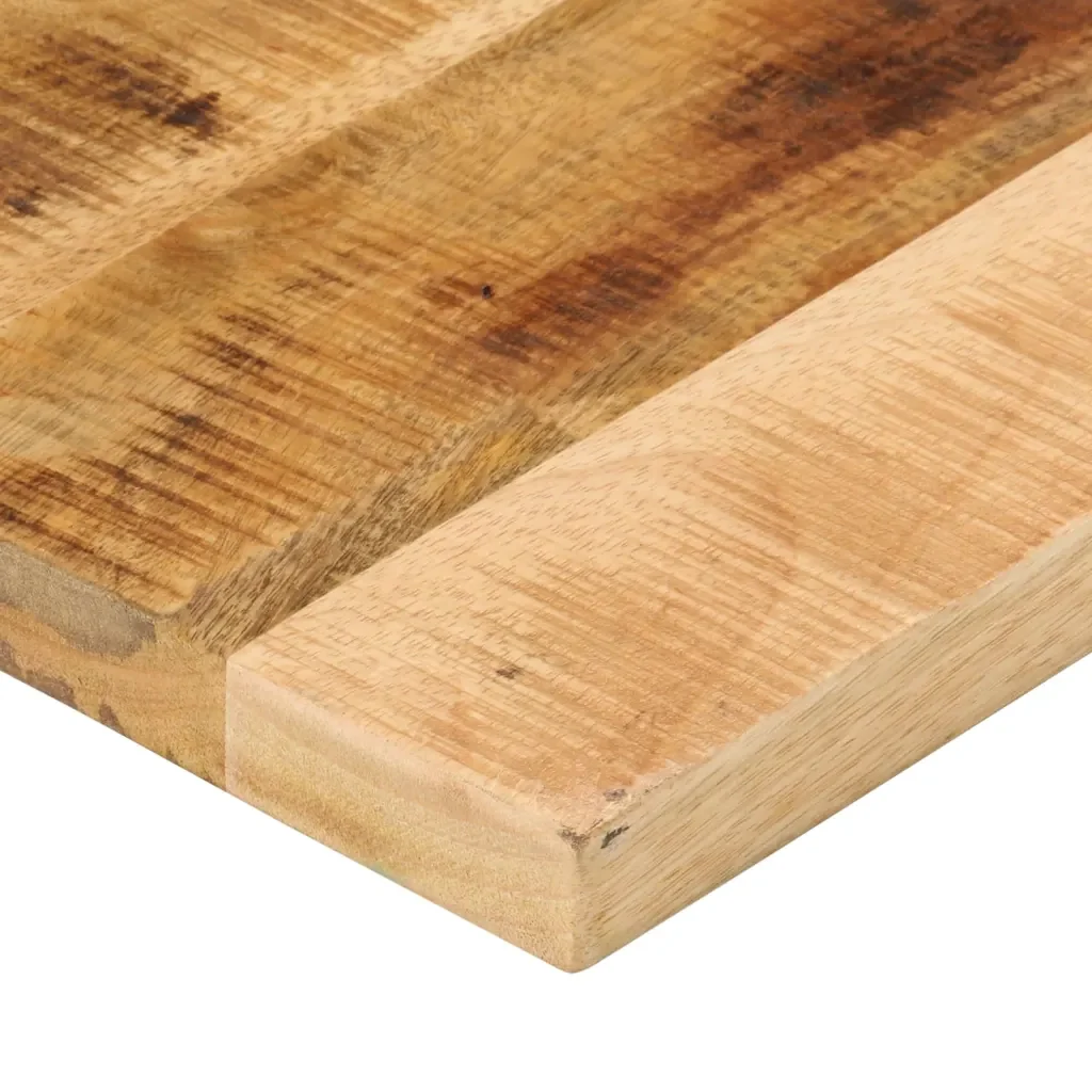 Piano per Tavolo 50x20x2,5cm Rettangolare Legno di Mango Grezzo 371280 - Image 5