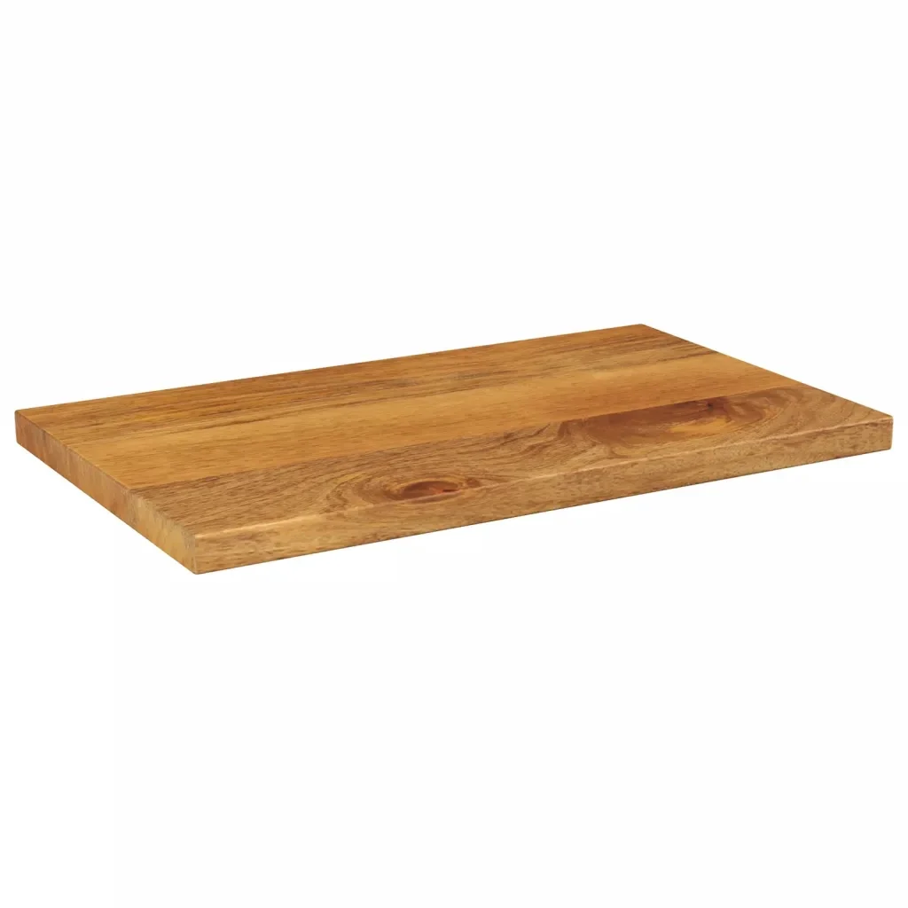 Piano per Tavolo 50x30x2,5 cm Rettangolare Legno Massello Mango 371563