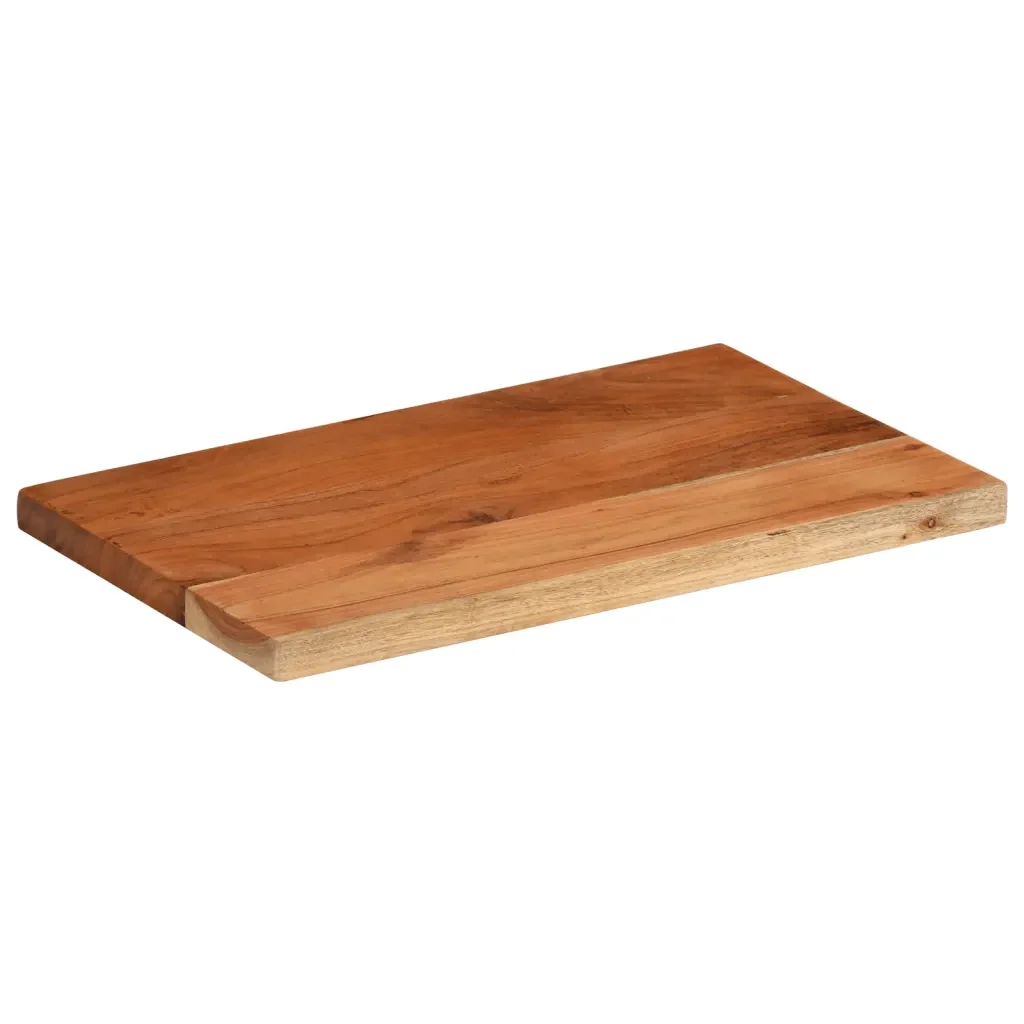 Piano per Tavolo 50x40x2,5cm Rettangolare Legno Massello Acacia 370903