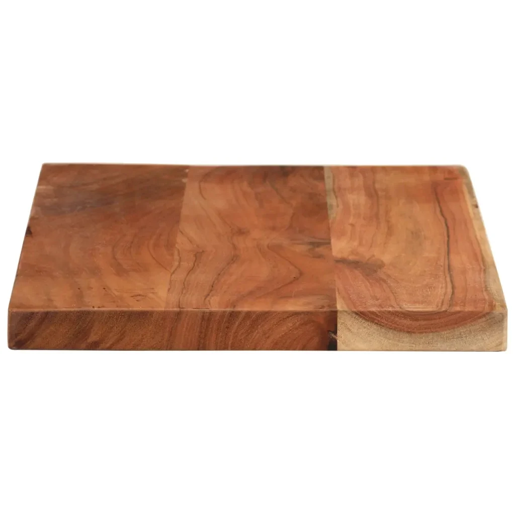 Piano per Tavolo 50x40x2,5cm Rettangolare Legno Massello Acacia 370903 - Image 3