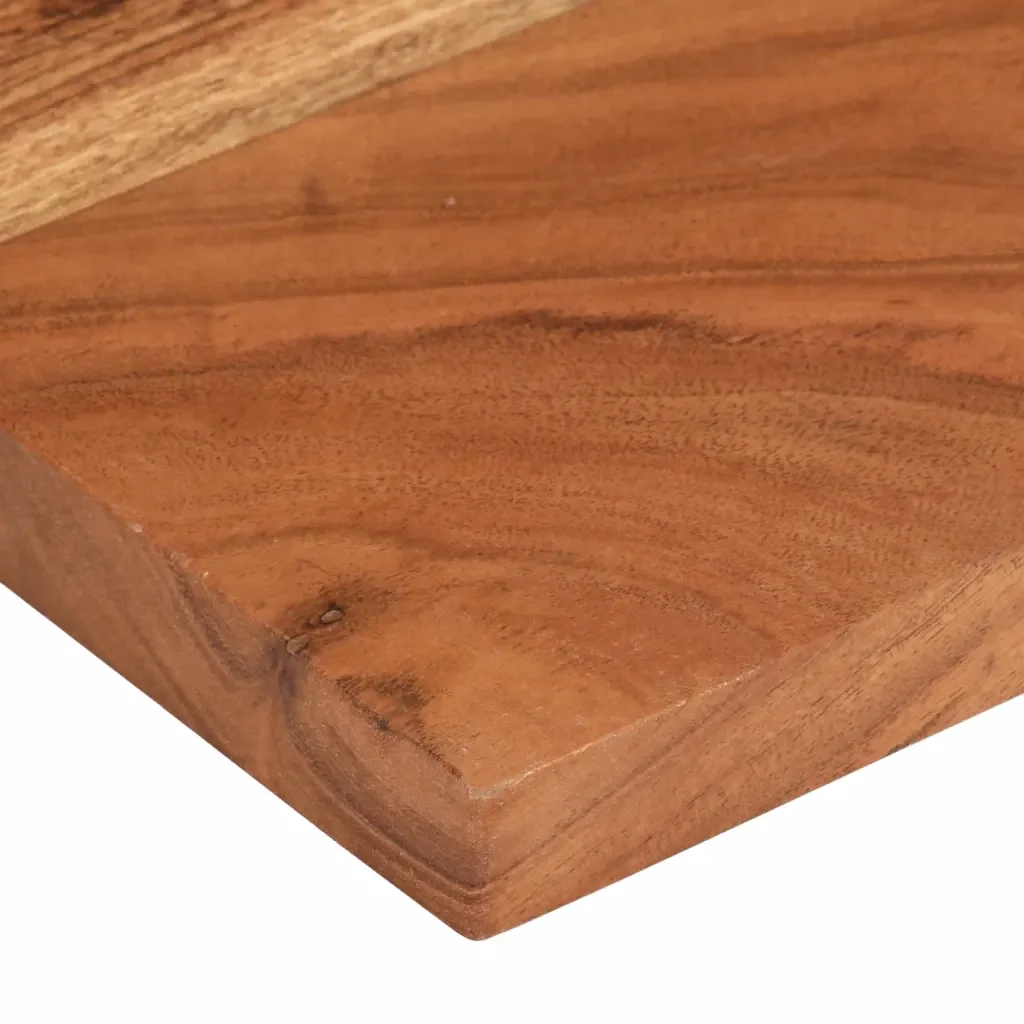 Piano per Tavolo 50x40x2,5cm Rettangolare Legno Massello Acacia 370903 - Image 5
