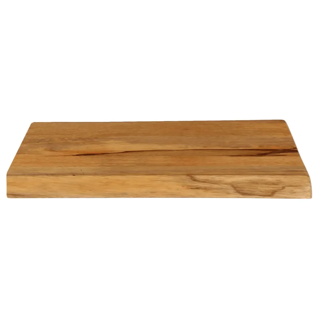 Piano per Tavolo 50x40x3,8cm Bordi Vivi in Legno Massello Mango 370775 - Image 2