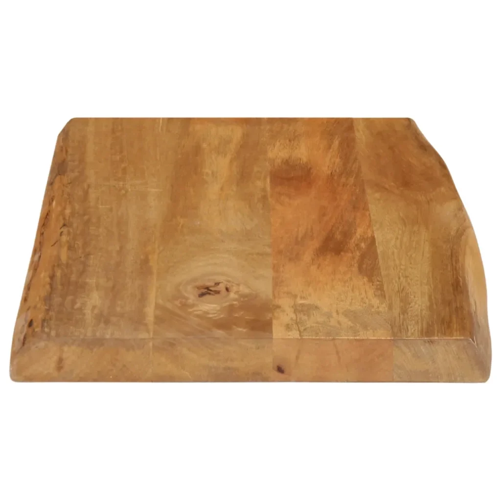 Piano per Tavolo 50x40x3,8cm Bordi Vivi in Legno Massello Mango 370775 - Image 3