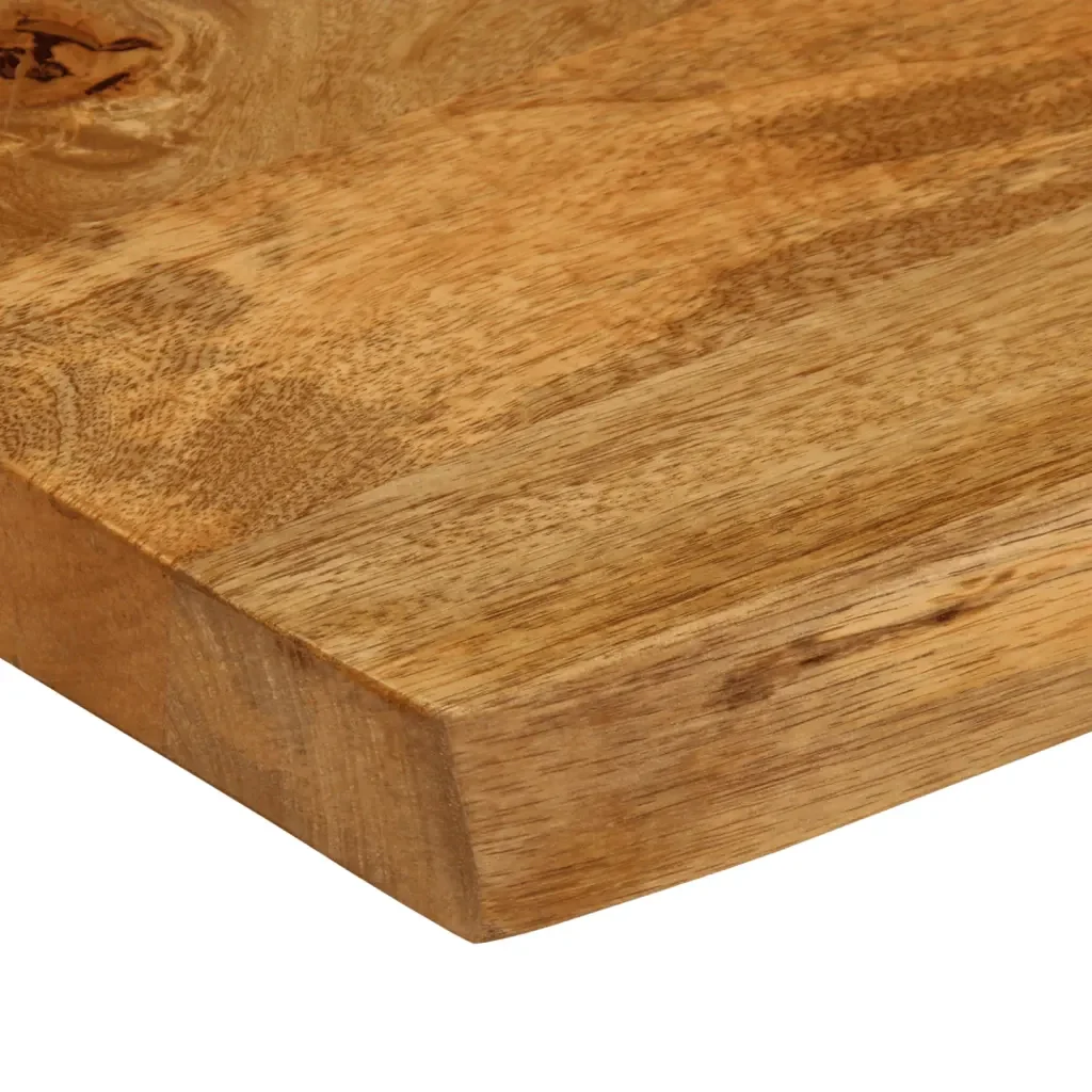 Piano per Tavolo 50x40x3,8cm Bordi Vivi in Legno Massello Mango 370775 - Image 5