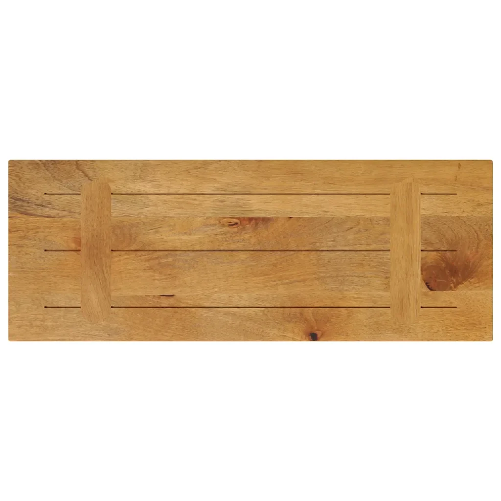 Piano per Tavolo 70x40x2,5 cm Rettangolare Legno Massello Mango 371577 - Image 4