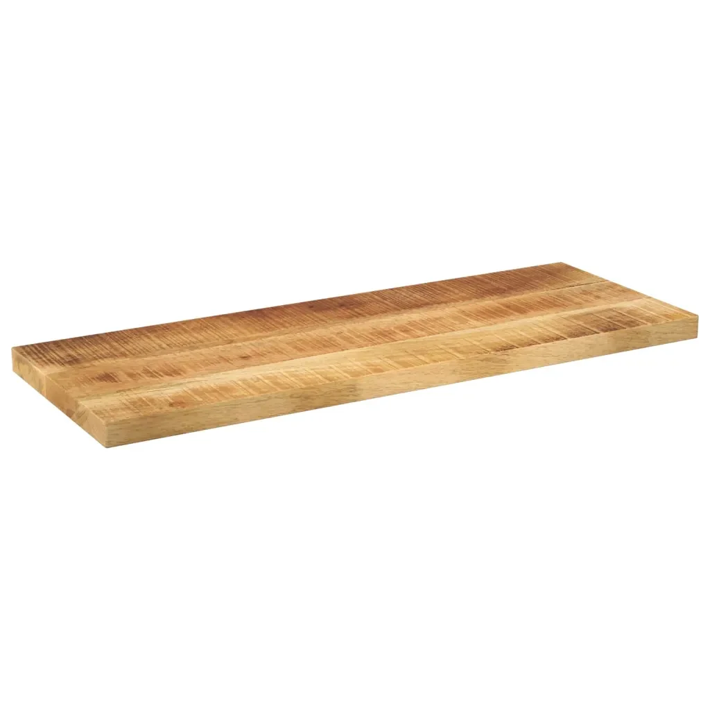 Piano per Tavolo 80x20x2,5cm Rettangolare Legno di Mango Grezzo 371283