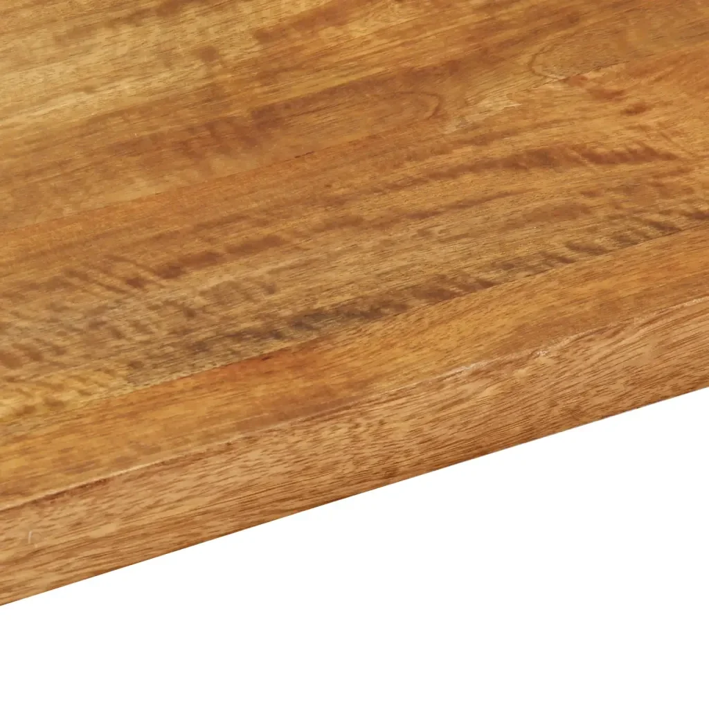Piano per Tavolo 80x20x2,5cm Rettangolare Legno Massello Mango 371554 - Image 6