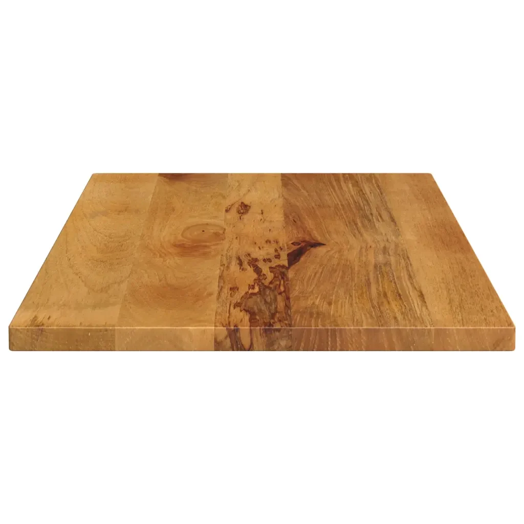 Piano per Tavolo 80x50x2,5 cm Rettangolare Legno Massello Mango 371589 - Image 3