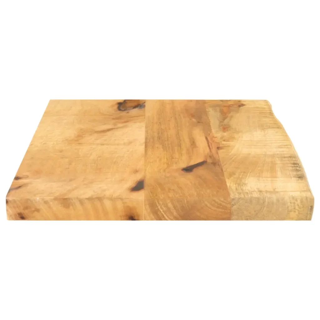 Piano Tavolo 60x30x3,8 cm Bordi Vivi Legno di Mango Grezzo 370380 - Image 3