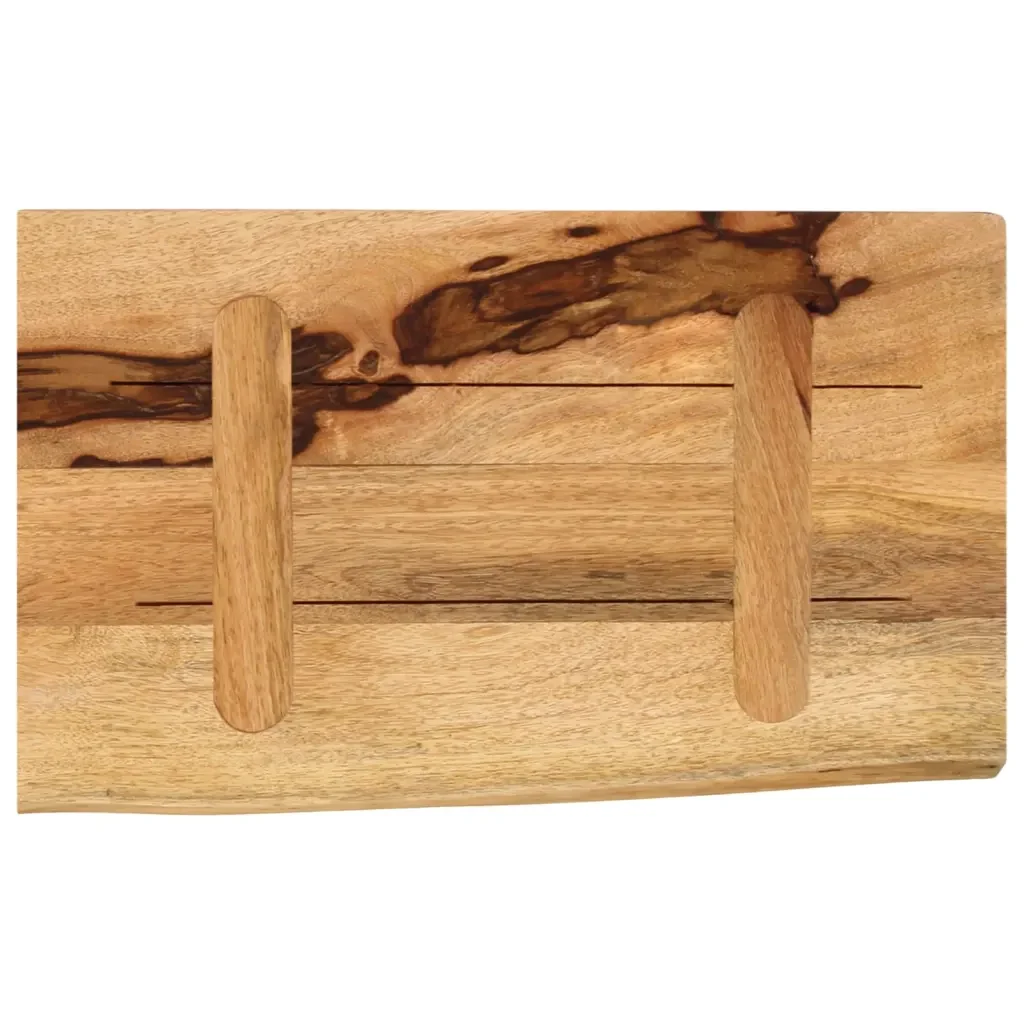 Piano Tavolo 60x30x3,8 cm Bordi Vivi Legno di Mango Grezzo 370380 - Image 4