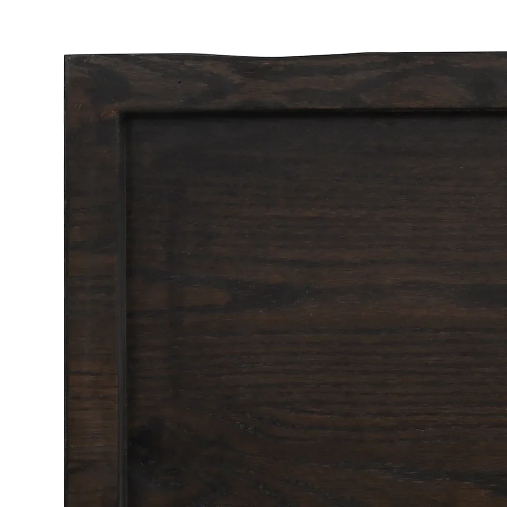 Piano Tavolo Marrone 160x50x(2-4) cm Rovere Massello Trattato 3156448 - Image 5