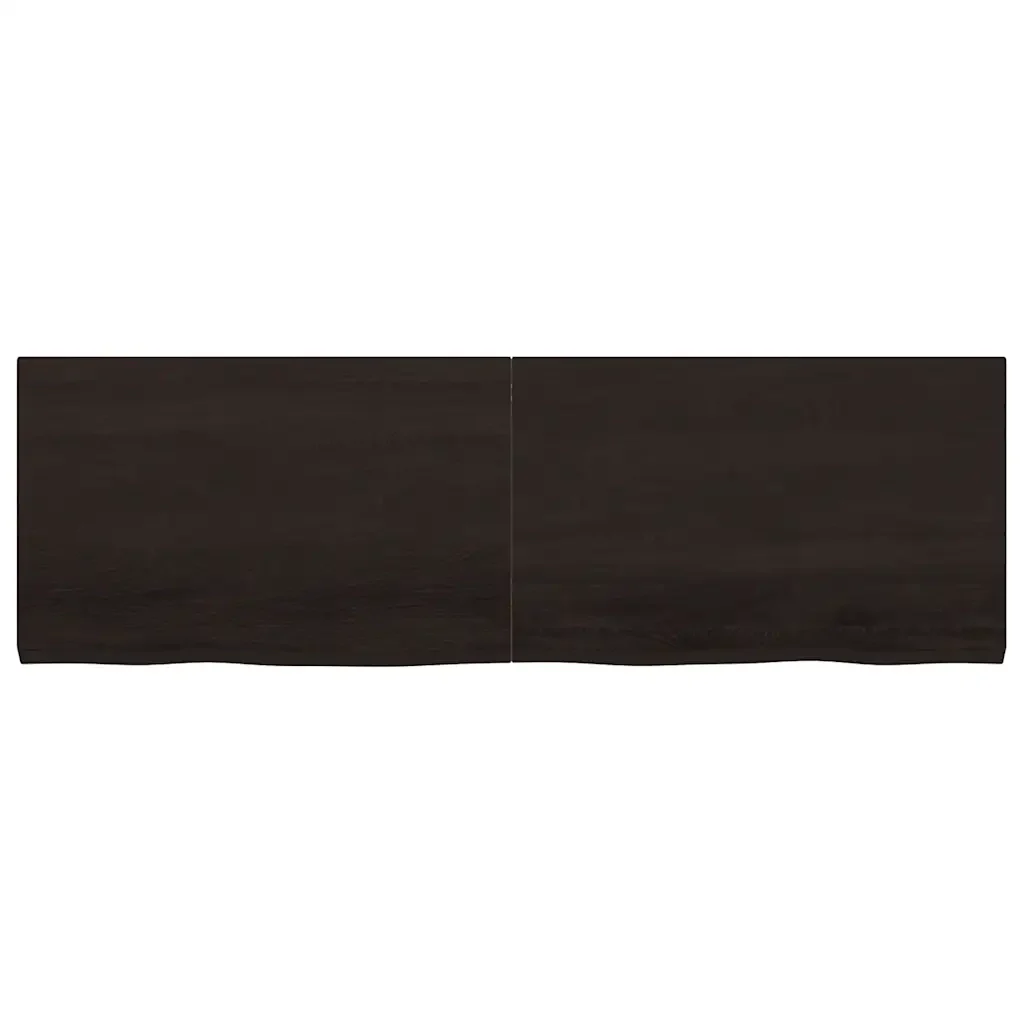 Piano Tavolo Marrone 160x50x(2-4) cm Rovere Massello Trattato - Image 4