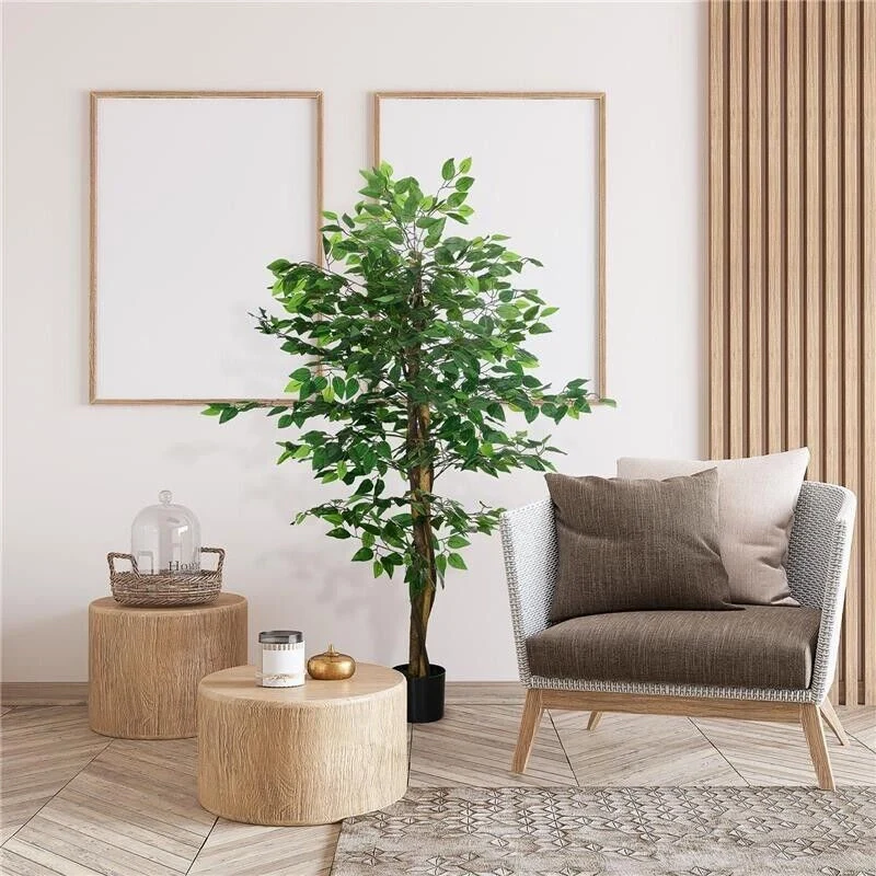 PIANTA ARTIFICIALE DI FICUS ALTA 150CM PER INTERNO ED ESTERNO CON VASO INCLUSO - Image 10