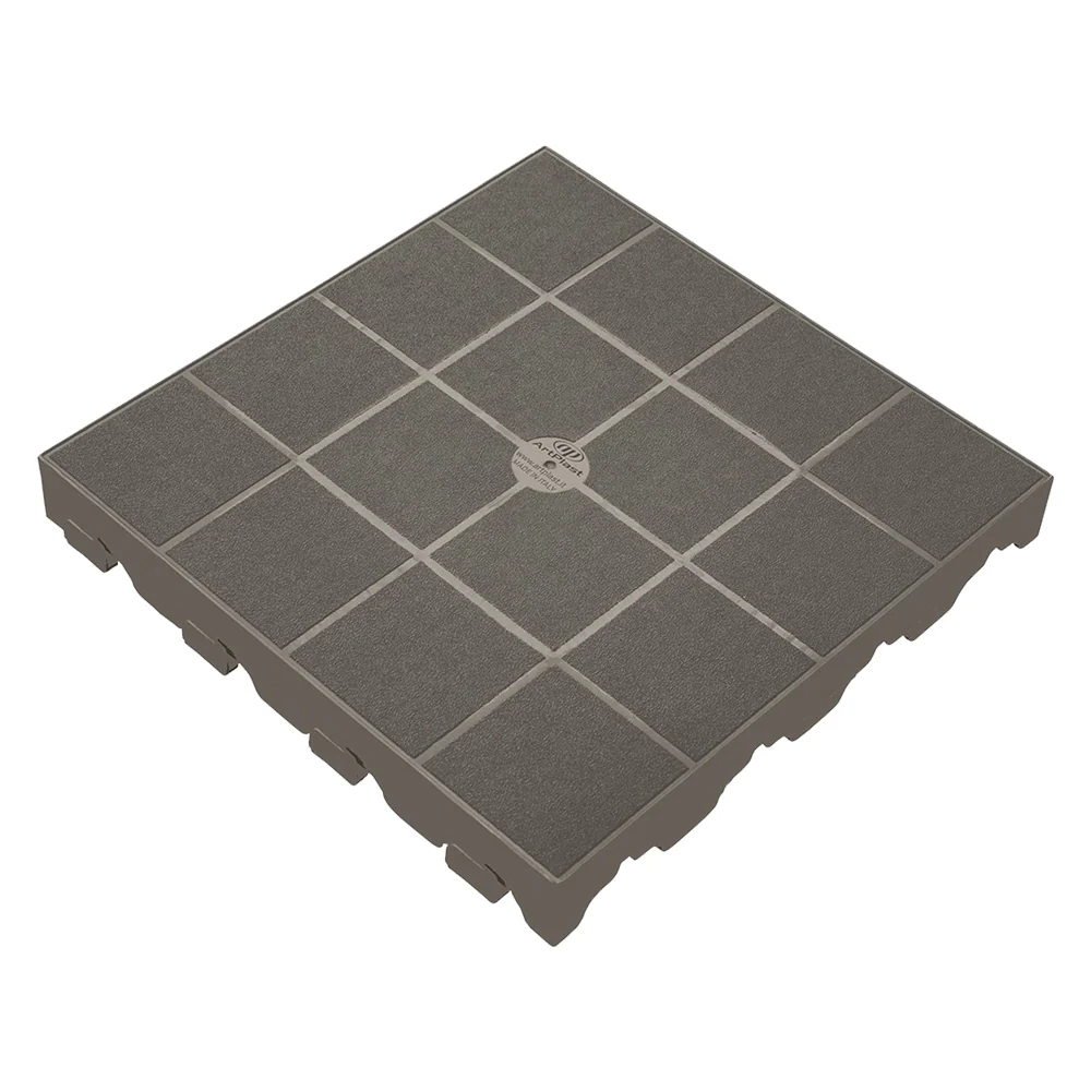PIASTRELLA PER GIARDINO 'COMBI' cm 40 x 40 (39 x 39 netta) x h 4,8  - ARTPLAST