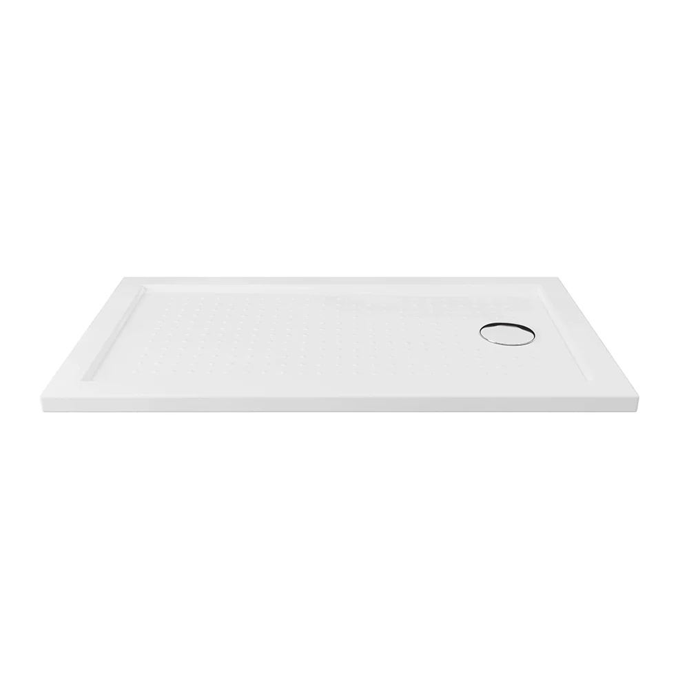 Piatto doccia 70x100 in acrilico bianco lucido design antiscivolo | Tikos - Image 3