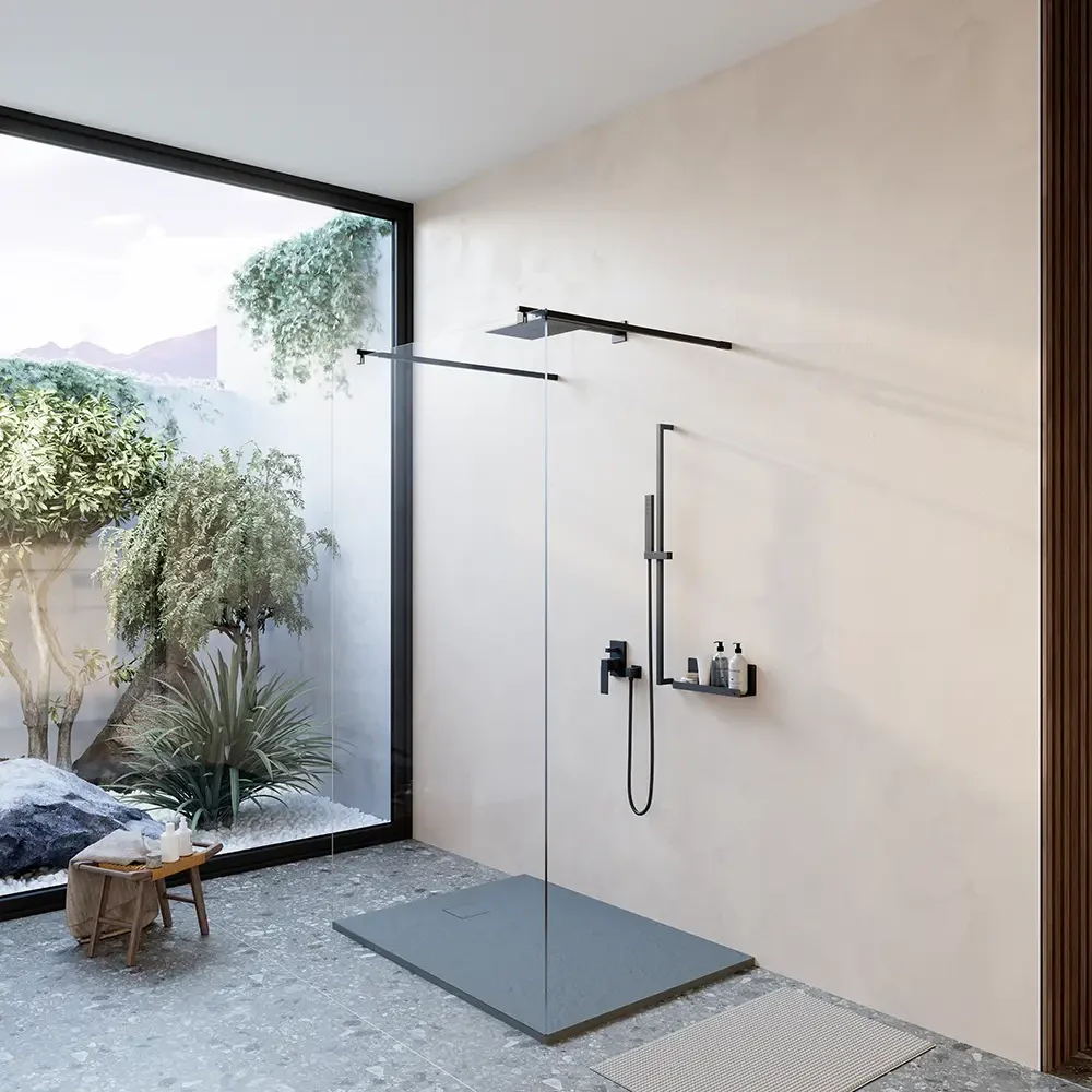 Piatto doccia 70x110 cm colore grigio effetto pietra | Samos - Image 4